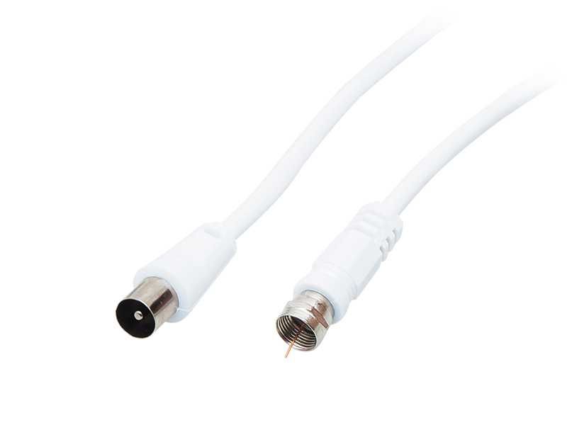 Kabel Antenowy Przyłącze Wtyk F-Wtyk Antenowy 1,8m