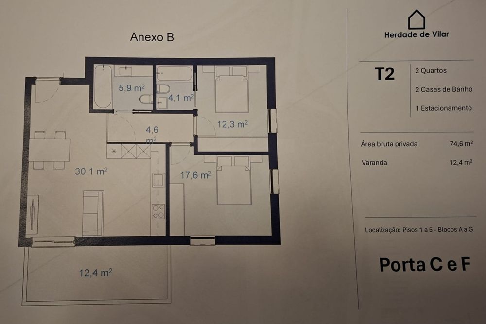 Apartamento T2 Vila Nova de Gaia