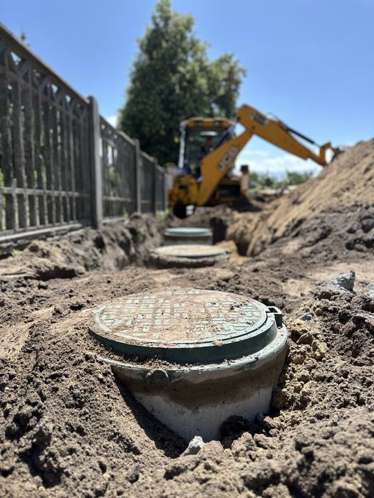 Септик під ключ, київська область, монтаж 1/2 дні, комуникации, кільця