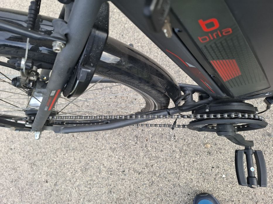 Rower elektryczny miejski BIRIA na części, silnik OK. Ogłoszenie charytatywne.