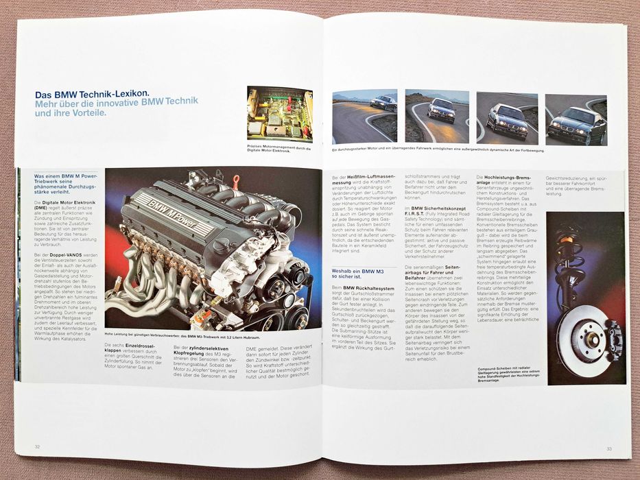 BMW M-Power 1999 prospekt 46 str./ M3 E36, M5 E39, MRoadster & MCoupe