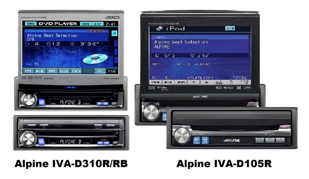 Alpine IVA-D105R IVA-D310RB Европа c RDS Новый в коробке Оригинал 1din