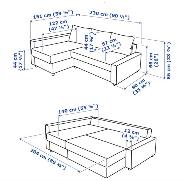 Sofa rozkładana FRIHETEN IKEA - Używana