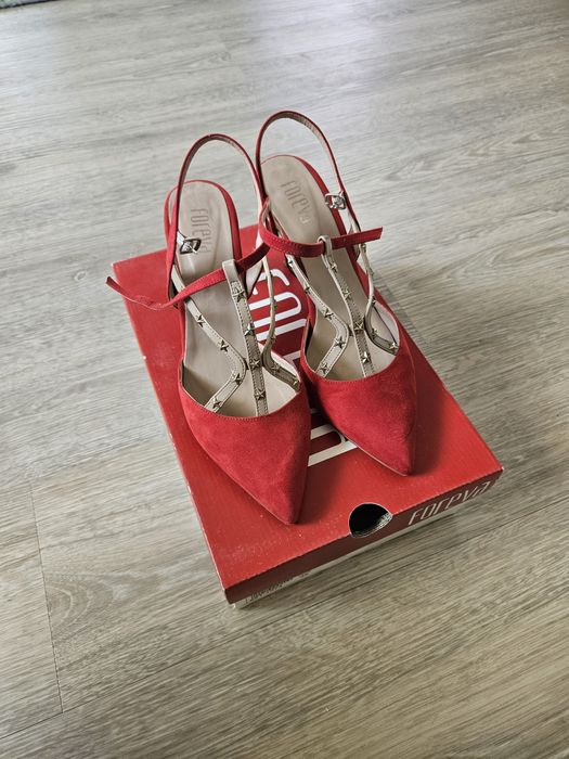 Sapatos de salto coral nr. 39