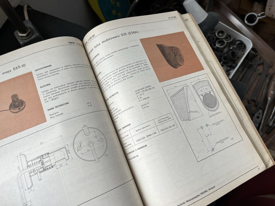 Katalog części POLMO ( Romet Motorynka WSK Junak 126p 125p) okazja