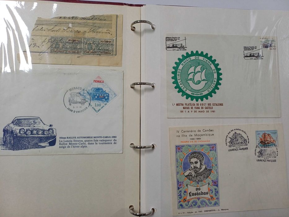 Envelopes com selo de primeiro dia 7 unidades e 2 selos