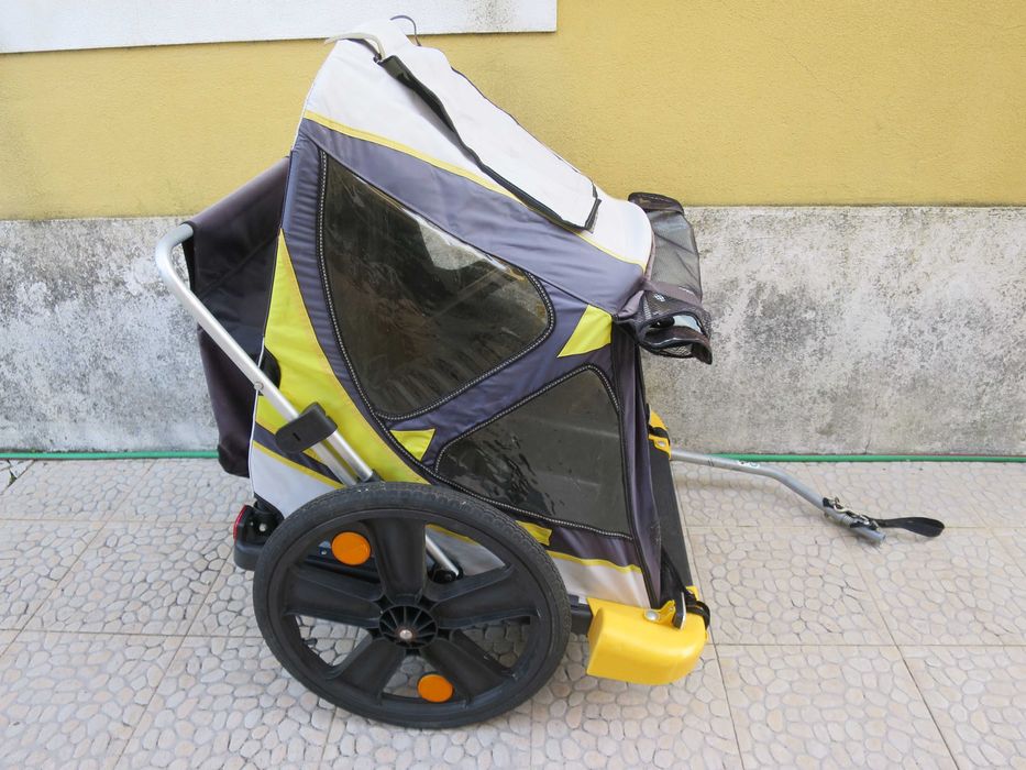 Atrelado de bicicleta para 2 crianças Bellelli roda 20 desmontável
