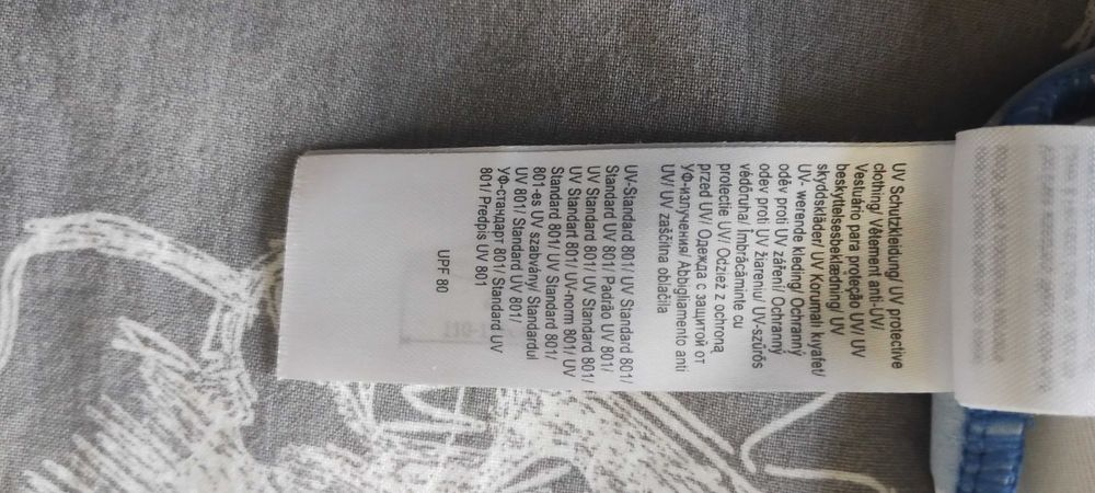 Koszulka UV Tchibo na słońce 110/116 kąpielowa
