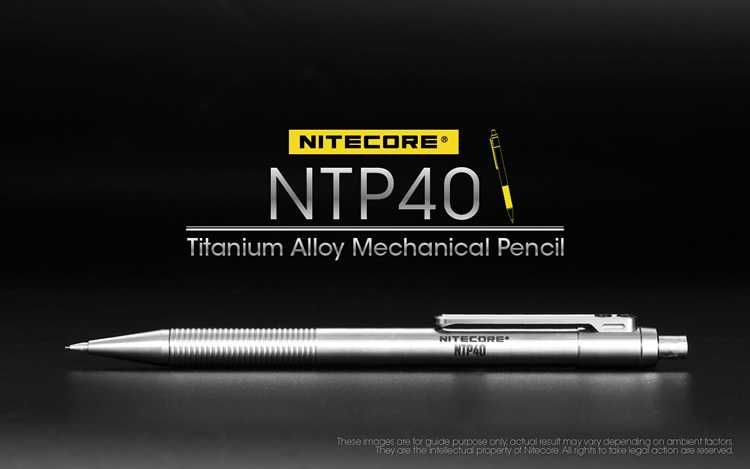 Lapiseira Nitecore NTP40, em Titânio