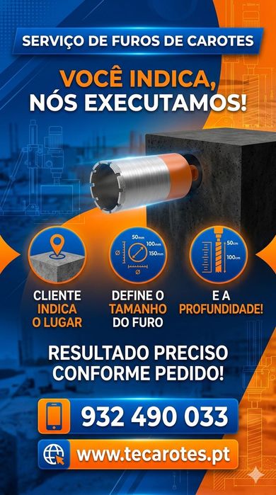 Furos de Carotes Profissionais – Tecarotes (Atendimento 24/7)
