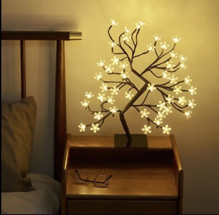 Дерево світильник/ декор/ дерево гірлянда / настольный светильник