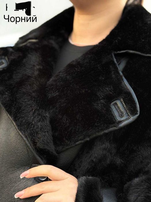 Шуба жіноча комбінована Шубка- дубленка. Шуба автоледи