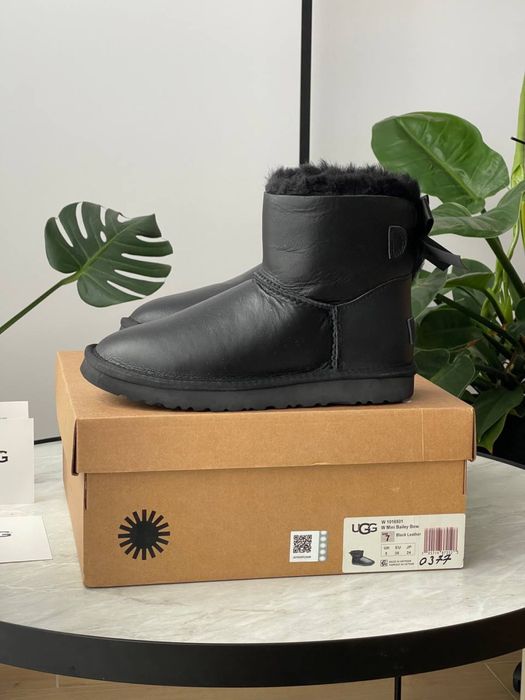 Уггі UGG Bailey Bow Mini Leather (36-40)