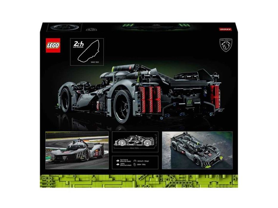 LEGO Technic 42156 – Peugeot 9X8 Hybrid Hypercar - Completo - ORIGINAL