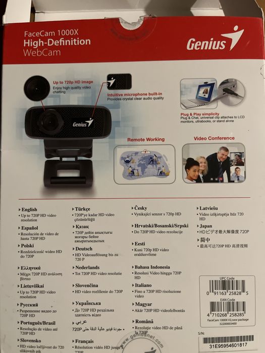 Веб-камера Genius FaceCam 1000x (Windows-MAC-Linux)