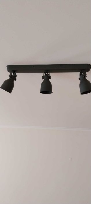 Candeeiro Tecto 3 projectores IKEA HEKTAR