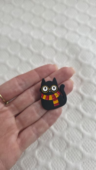 Przypinka wpinka pin broszka kot Harry Potter alternative y2k