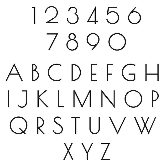 Números de porta com design diferenciador - 2 Tipos