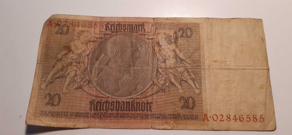banknot 20 marek 1929r. seria A dla kolekcjonerów