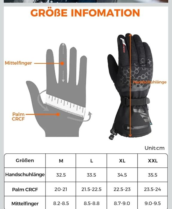 KEMIMOTO Ogrzewane rękawiczki M