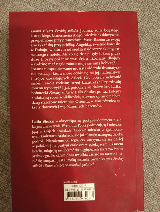 Perska zazdrość książka Layla Shukri sprzedam