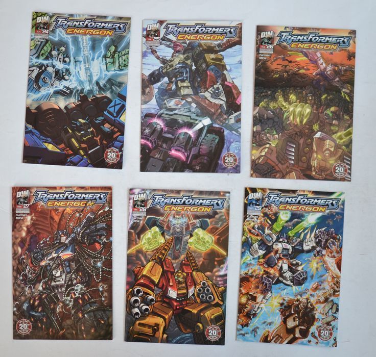 Transformers Energon DW 2004 Komiksy Zestaw
