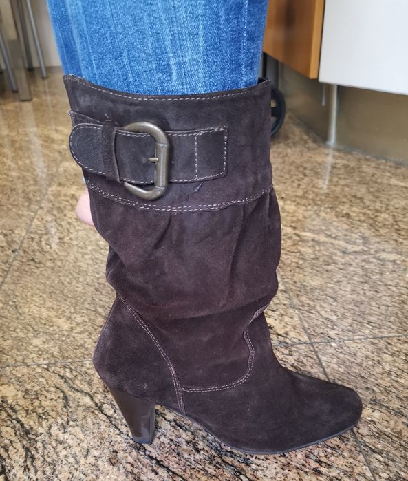 Botas mulher camurça