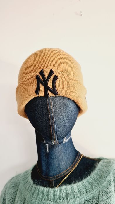 Czapka New York New Era. Brązowa cammel.  NY.