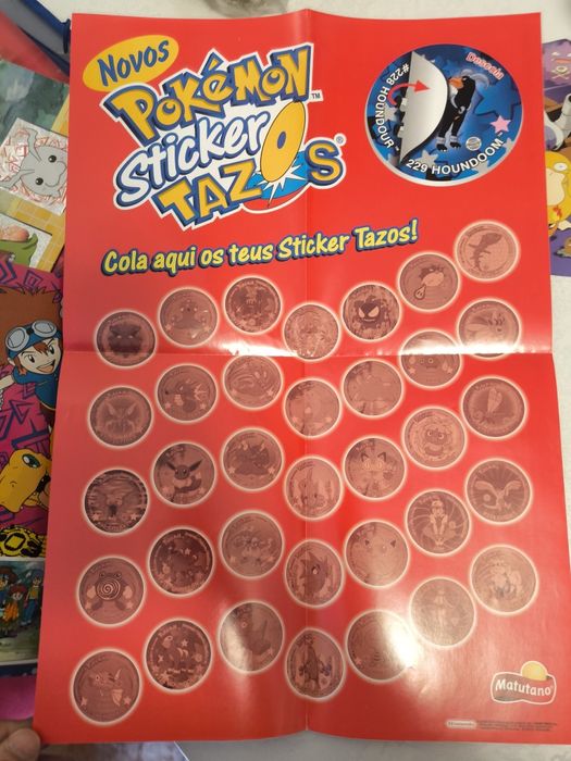 Pokémon Tazos Cadernetas