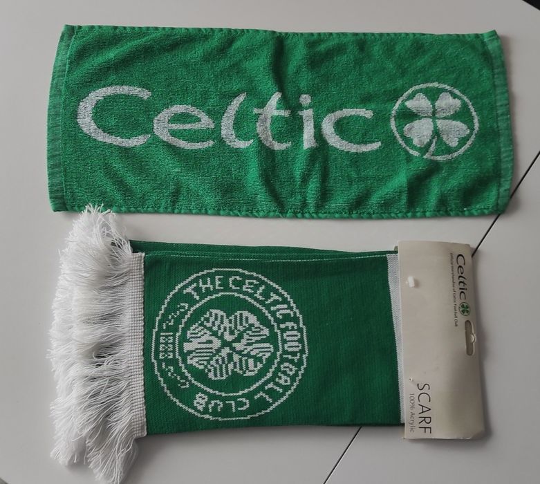 Nowy oryg. szalik Celtic Glasgow 150 cm + mini ręcznik i piłeczka (E3)