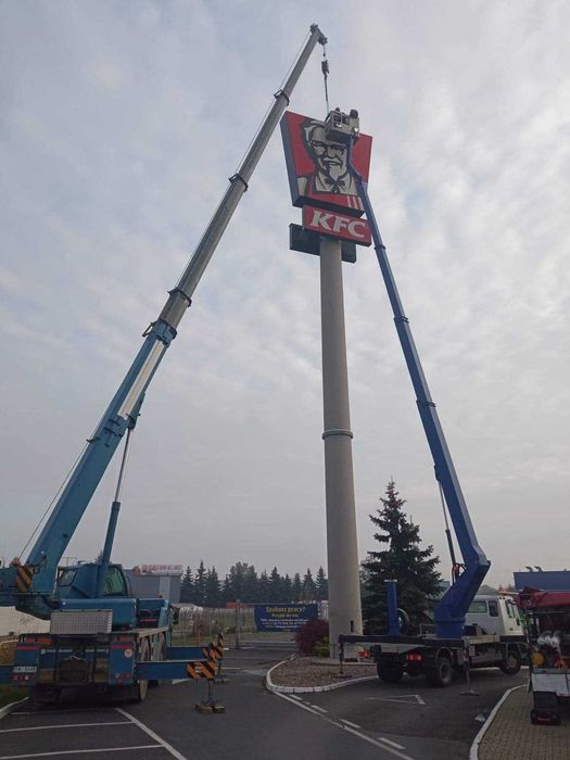 Wynajmę podnośnik koszowy 20m, 22m, 25m, 27m, 30m, 35m, 45m, 53m