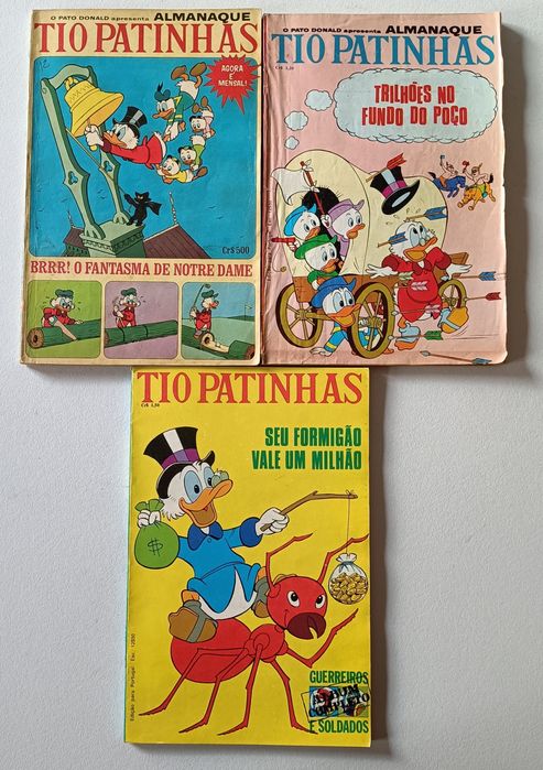 65 Livros Tio Patinhas desde o n° 3, 1a Edição desde 1964