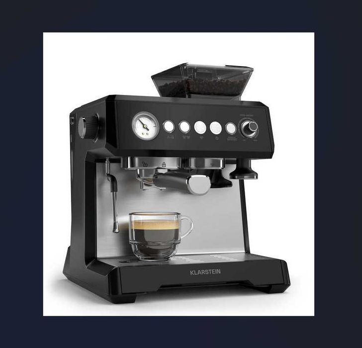 Кавоварка рожкова з кофемолкою Klarstein Grand Presso