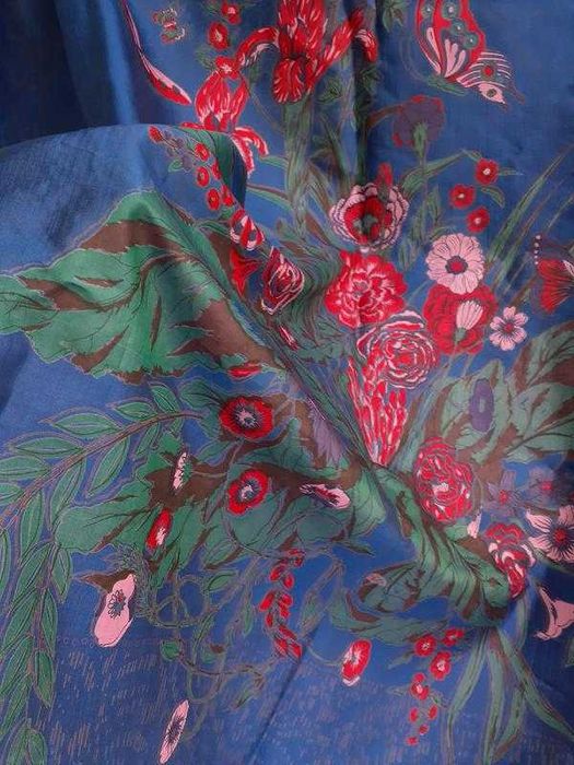 Райский сад! винтаж роуль роспись батиком головной убор цветы бафф