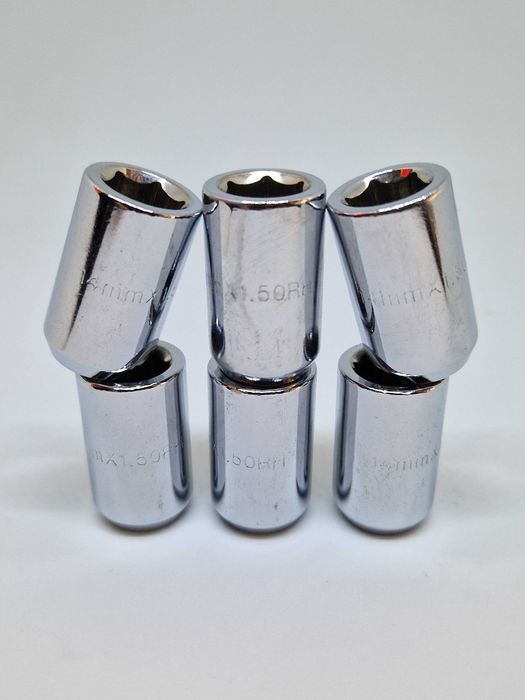 Гайка колісна відкрита під шестигранник 12x1.25/12x1.5/14x1.5 хром