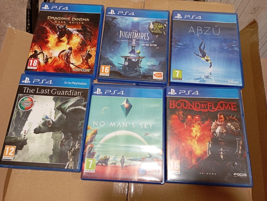 Vários jogos PlayStation PS4 e PS5