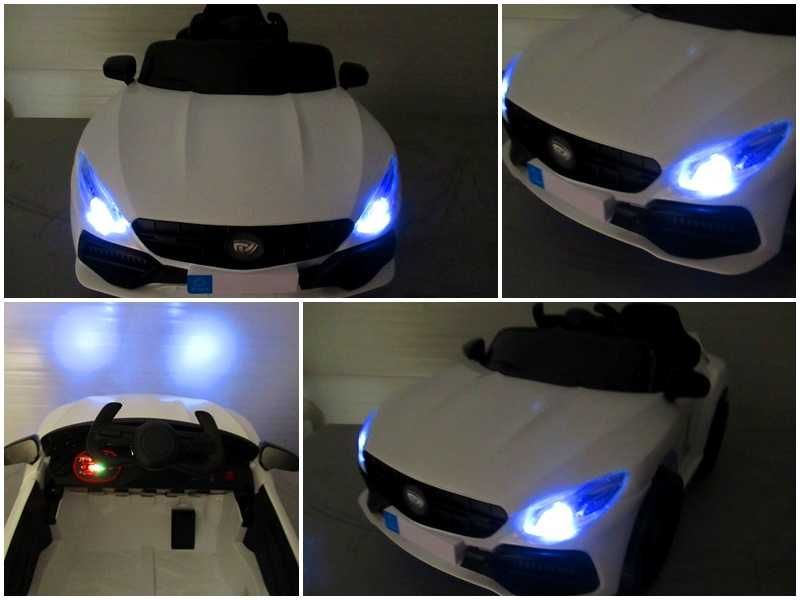 NOWE Auto na akumulator dla dzieci Cabrio Białe Pojazd Samochód - RATY