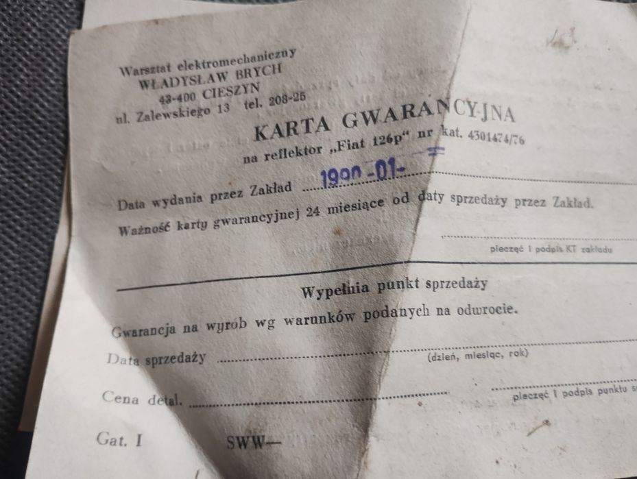 Reflektor lampy   przednie Fiat 126p