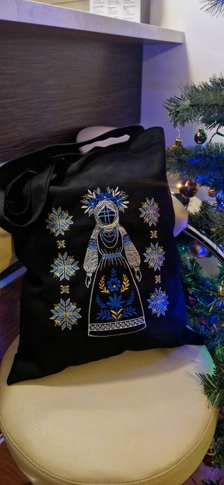 Torba shopper z haftem