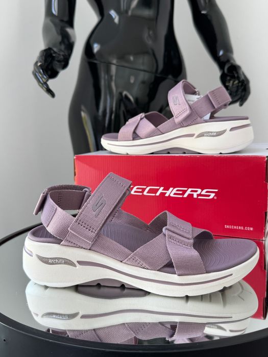 Женские босоножки на липучках Skechers GO Walk Arch 36/37/38/39/40/41р