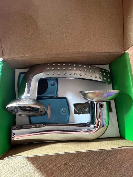 Ручка дверная KEDR HRoz 07.026-AL-SN/CP ALUMO НОВАЯ