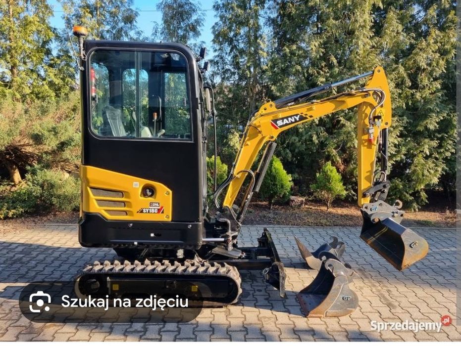 Wynajem minikoparki Sany