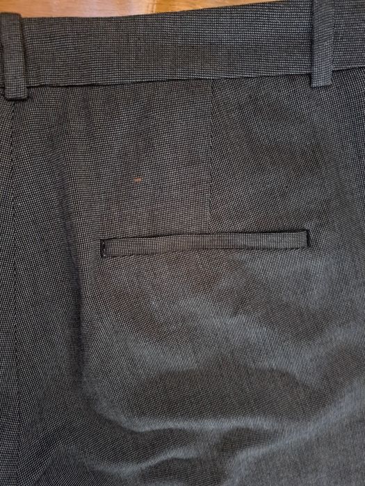 H&M szare melanż klasyczne spodnie damskie r. 42