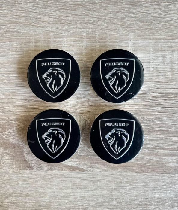Conjunto 4 Centros Jantes Peugeot 56mm 60mm 65mm 68mm