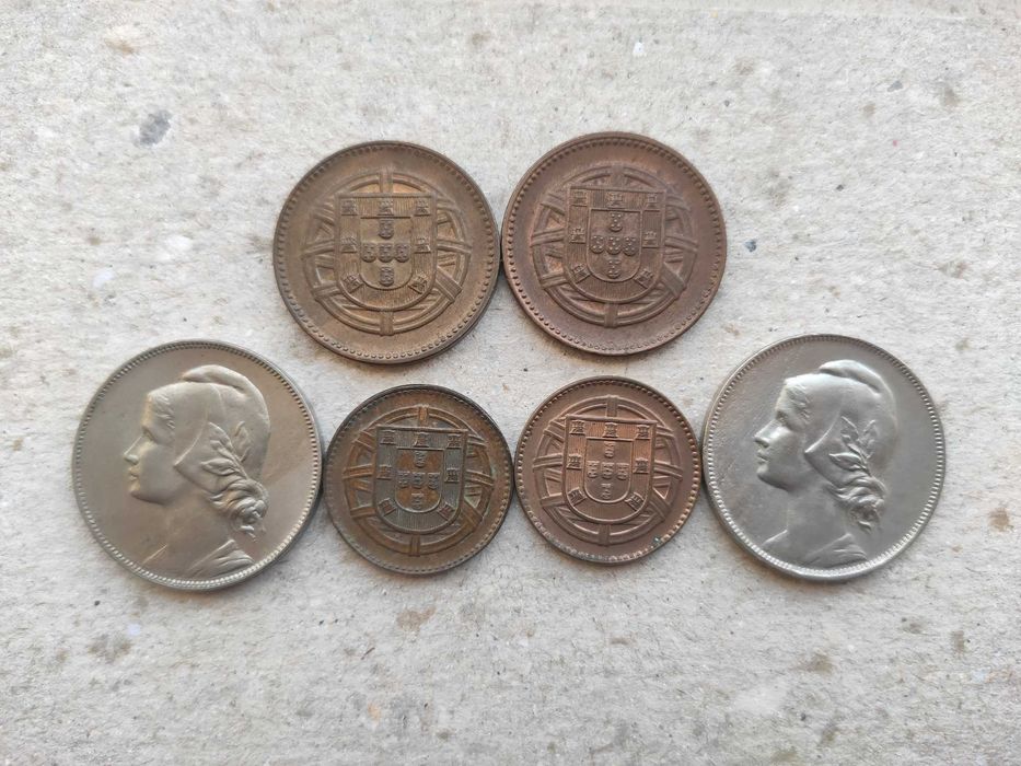 Conjunto 6 Moedas 1 Centavo + 2 Centavos + 4 Centavos