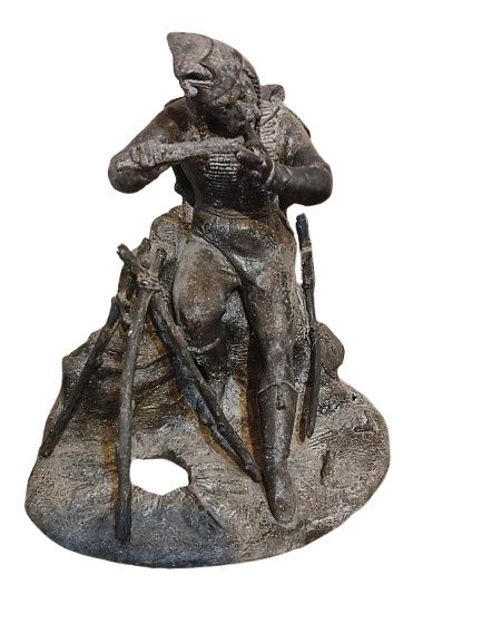 Estatueta de soldado napoleónico (peça única. sec. XIX))