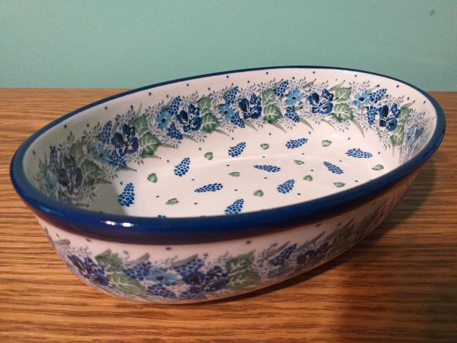 Polmisek owalny 0.7L 21cm GAT1 Ceramika Artystyczna Boleslawiec