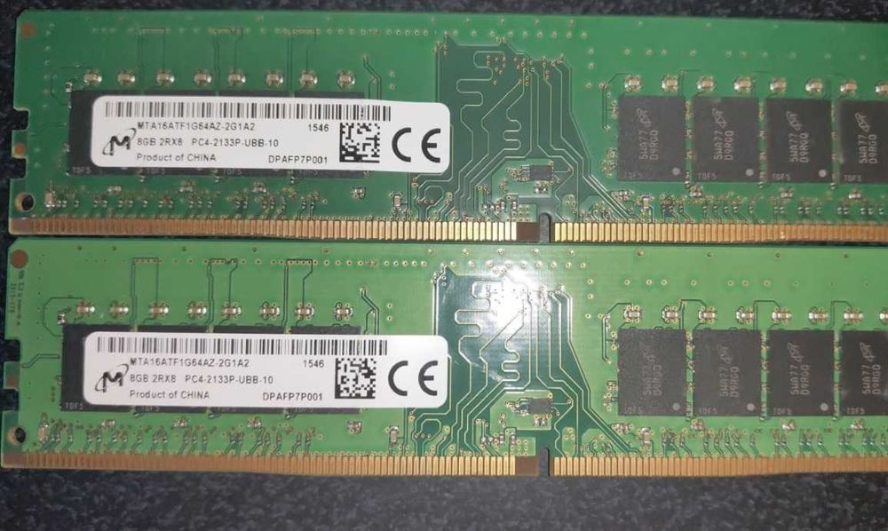 Память ОЗУ 16Gb 2 по 8Gb PC4-2133 для ПК