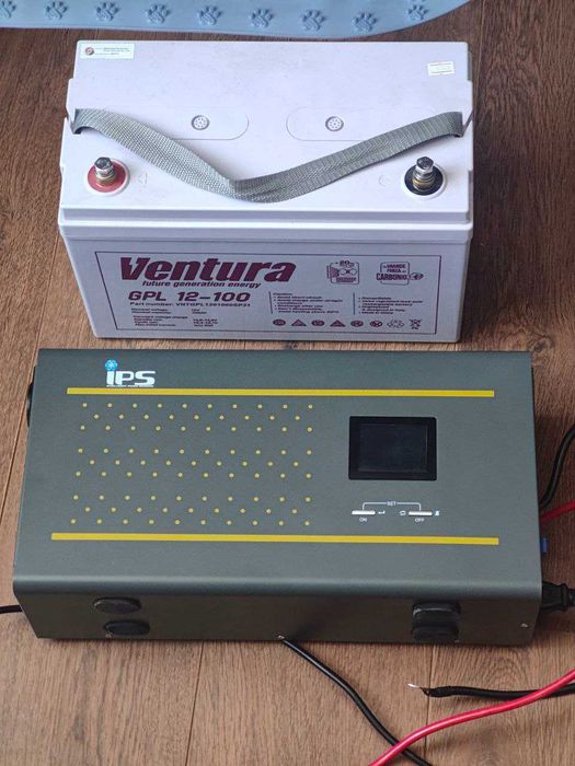 ДБЖ Інвертор IPS 300SIN-WM 300ВАТ + акумм гелевий Ventura VG 12-100