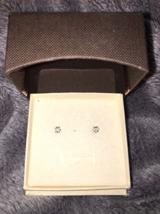 Srebrne delikatne kolczyki